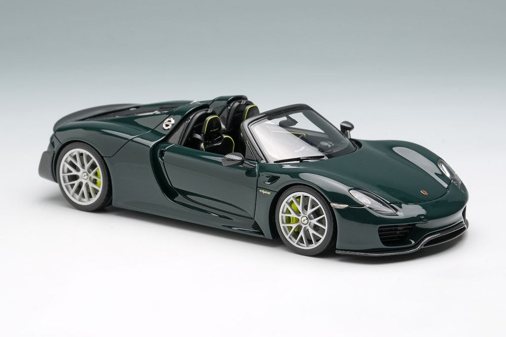 Make Up EIDOLON EM569H 1/43 Porsche 918 Spyder Weissach 2011 Brewster Green