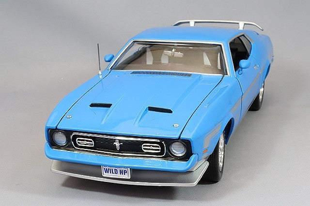 American Muscle KS-AMM1314 1/18 Ford Mustang Mach 1 1972 Blue Diecast