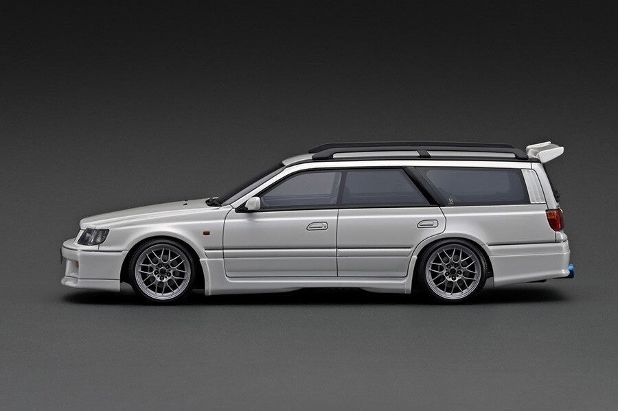 Ignition Model IG2885 1/18 Nissan Stagea 260RS WGNC34 Pearl White BBS