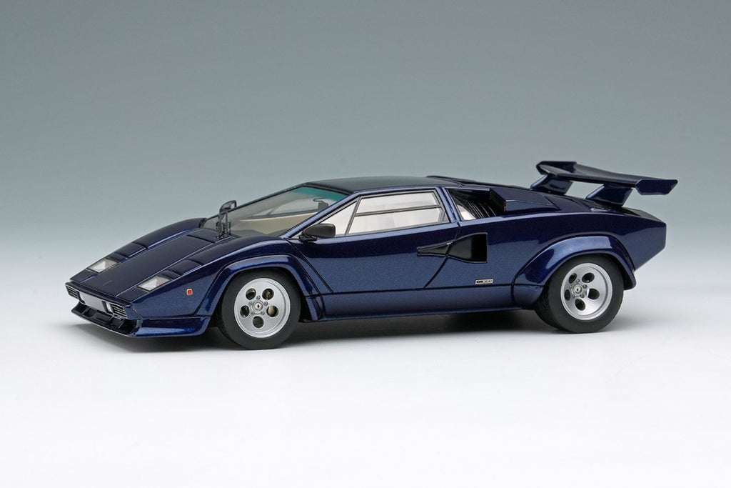 Make Up EIDOLON EM432J 1/43 Lamborghini Countach LP400S Wing Blue Acapulco