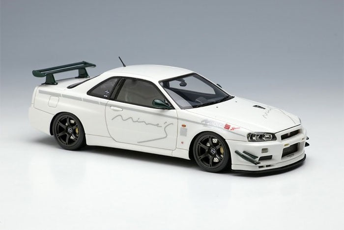 Make Up EIDOLON EM642 1/43 Mine's Skyline GT-R BNR34 V-spec N1 2021 RAYS TE37