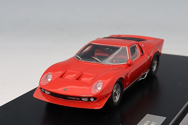 Matrix MX51207012 1/43 Lamborghini Miura P400S Millechiodi #4302 1969 Red Resin