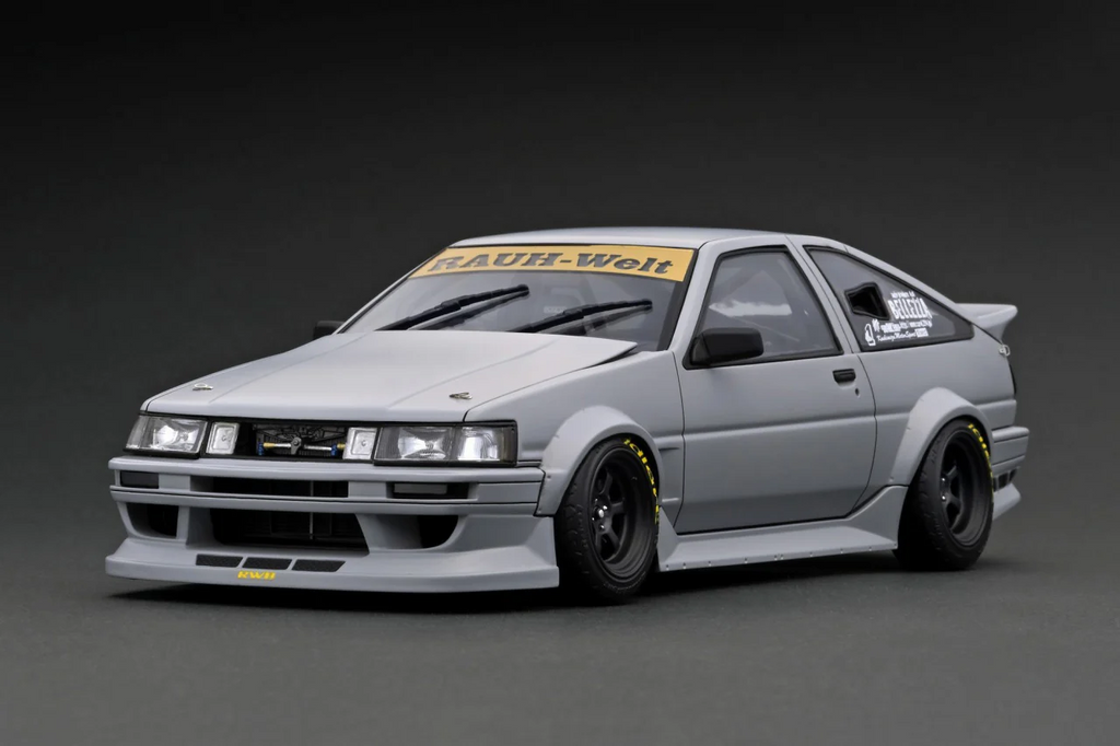 Ignition Model IG2607 1/18 RWB Toyota AE86 Rauh-Welt Matte Gray Resin