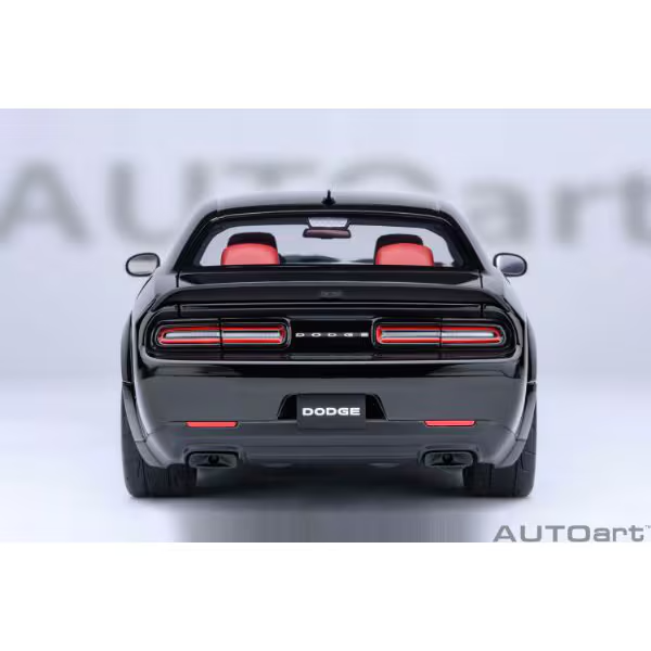 AUTOart 71765 1/18 Dodge Challenger SRT Super Stock 2023 Black Diecast