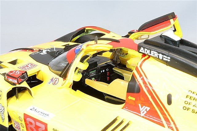 Bburago K18-16304Y 1/18 Ferrari 499P #83 AF Corse Le Mans 2024 Yellow Diecast