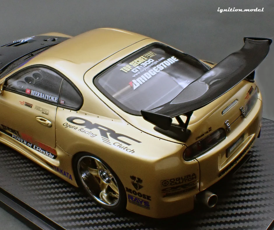 Ignition Model IG3743 1/18 Top Secret GT300 Supra A80 Gold