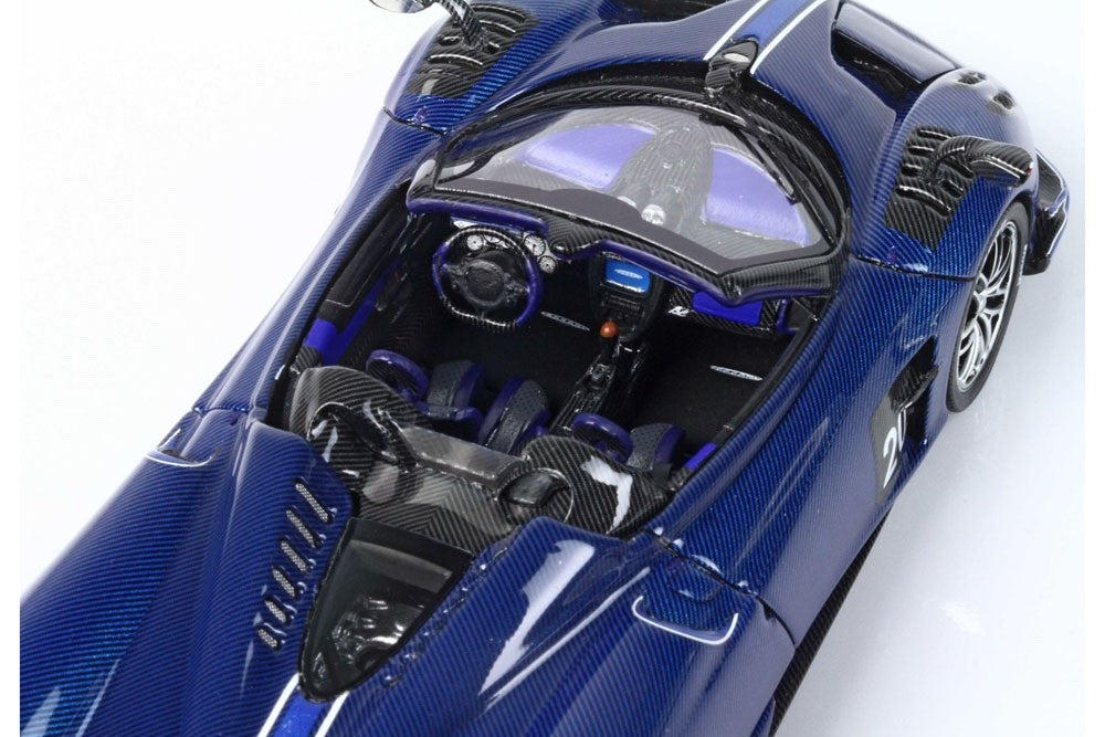 BBR BBRC226B 1/43 Pagani Huayra BC Roadster Dark Blue Carbon Fibre Ltd 119pcs