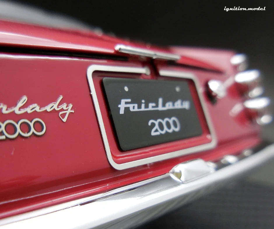 Ignition Model IG2710 1/18 Datsun Fairlady 2000 SR311 Roadster Burgundy Red