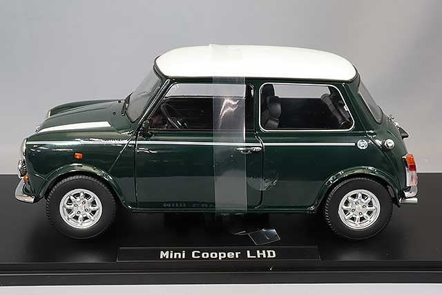 KK Scale KKDC120051L 1/12 Mini Cooper 1990 Dark Green LHD Diecast