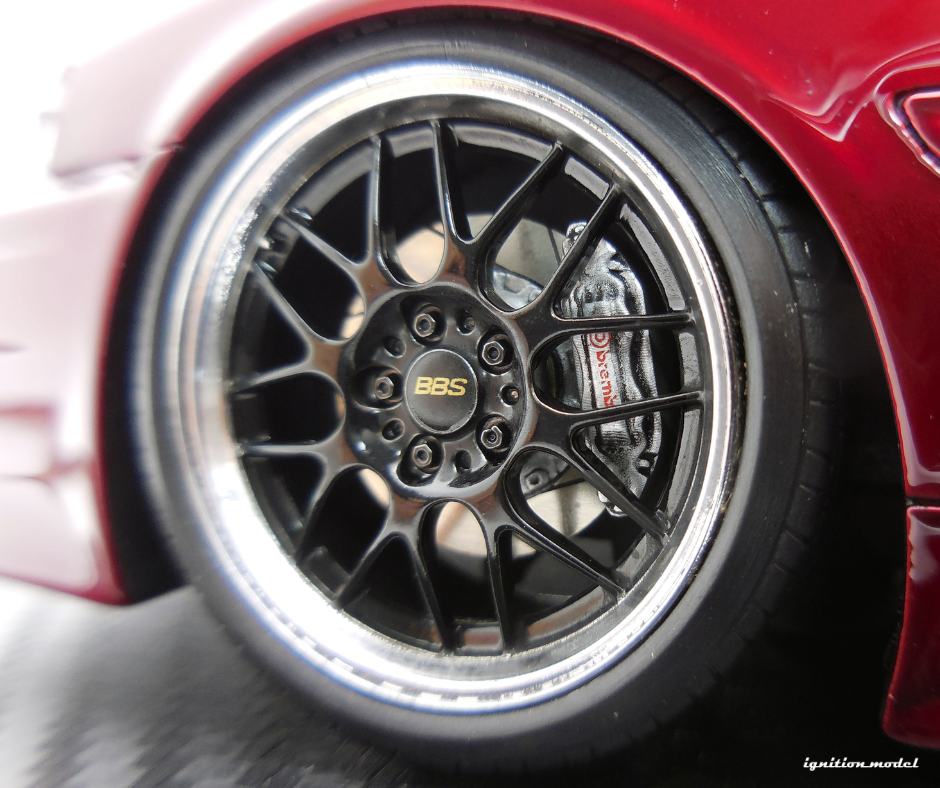 Ignition Model IG3316 1/18 Toyota Chaser JZX100 VERTEX Red BBS RG-R