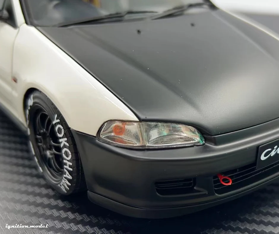 Ignition Model IG3042 1/18 Honda Civic EG6 Circuit White Resin