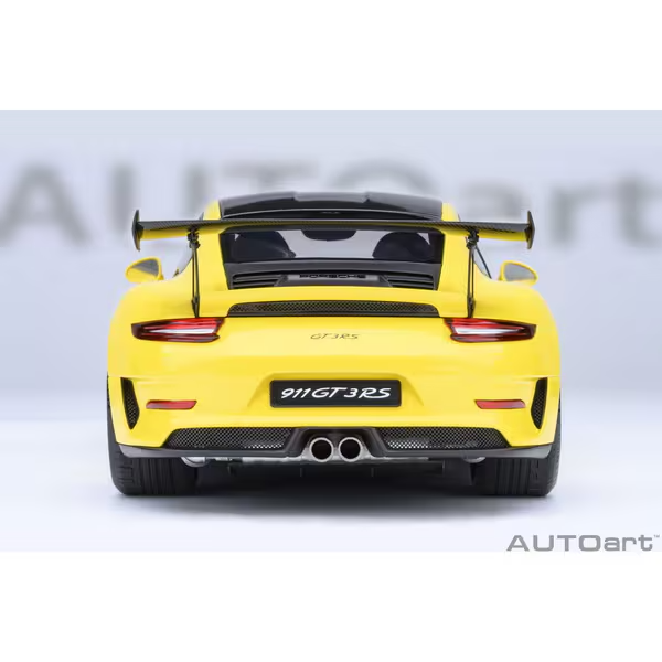 AUTOart 78178 1/18 Porsche 911 991.2 GT3 RS Weissach Yellow Diecast