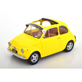 KK Scale KKDC120064 1/12 Fiat 500 F Custom 1968 Yellow [Die-cast Mini Car]