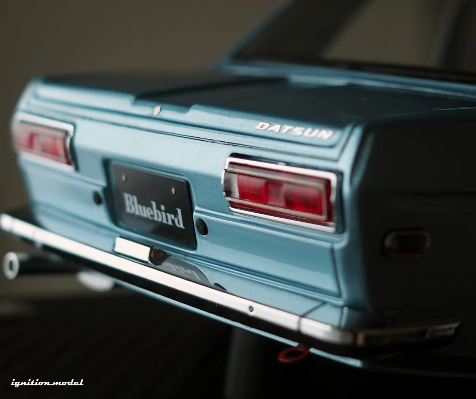 Ignition Model IG3307 1/18 Datsun Bluebird 510 2-Door Hayashi Light Blue Resin