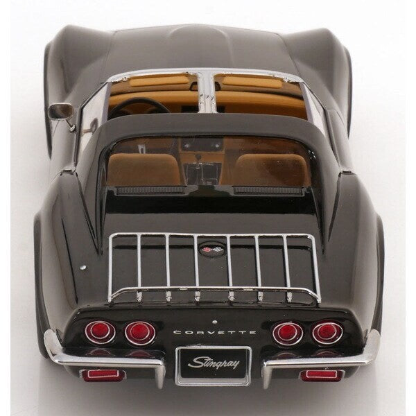 KK Scale KKDC181224 - 1/18 Chevrolet Corvette C3 1972 with Removable Roof -Black