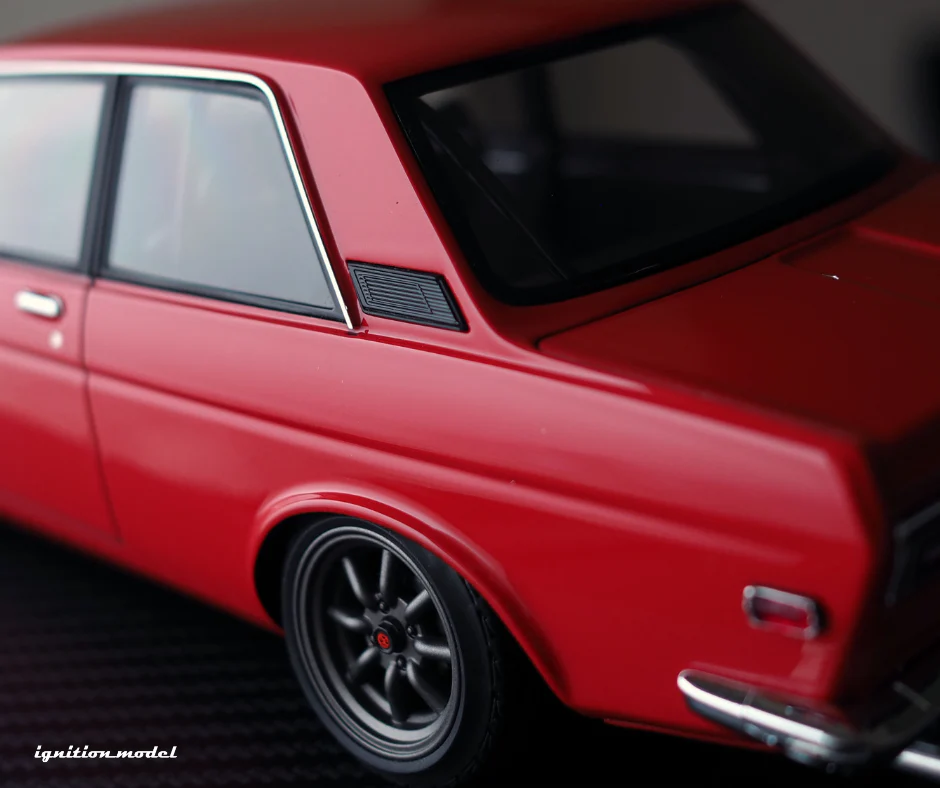 Ignition Model IG3306 1/18 Datsun Bluebird 510 2-Door Watanabe Red Resin