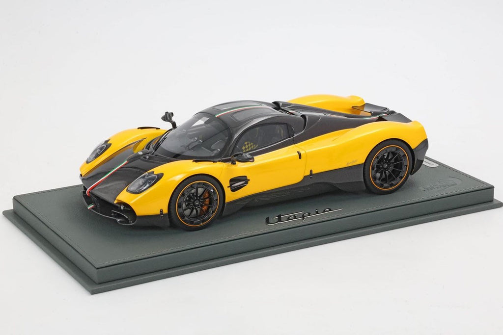 BBR P18223MV 1/18 Pagani Utopia 2022 Giallo Ginevra Yellow Resin Limited 100pcs