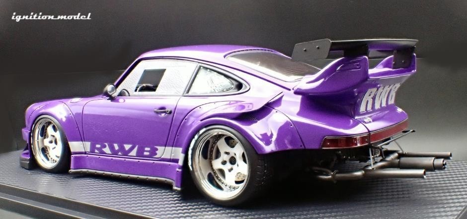 Ignition Model IG3698 1/18 Porsche 911 RWB 930 Purple WORK Meister S1