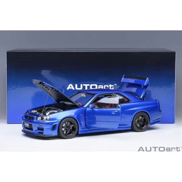 AUTOart 77462 1/18 Nissan Skyline NISMO R34 GT-R Z-Tune Bayside Blue
