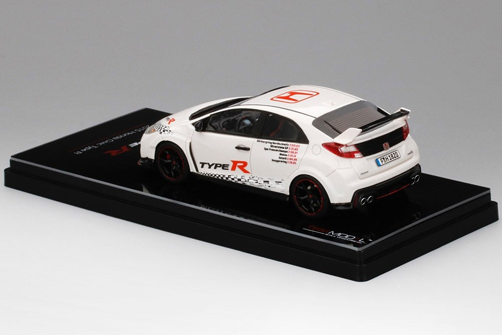 TSM Model TSM430243 1/43 Honda Civic Type R FK2 2016 FWD Record 5 Tracks White