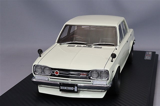 Ignition Model IG3513 1/18 Nissan Skyline GT-R PGC10 Hakosuka 1969 White Resin