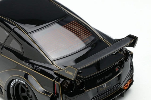 Make Up EIDOLON LB012G 1/43 LB-Silhouette Works GT 35GT-RR Black Gold Stripe