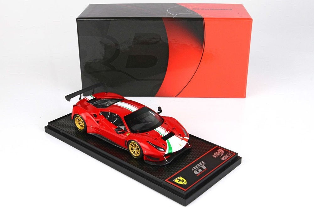BBR BBRC255B 1/43 Ferrari 488 GT Modificata Rosso Corsa Track Ltd 180pcs