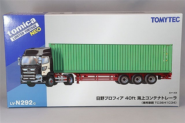 Tomica Limited Vintage NEO LVN292c 1/64 Hino Profia Trailer Black