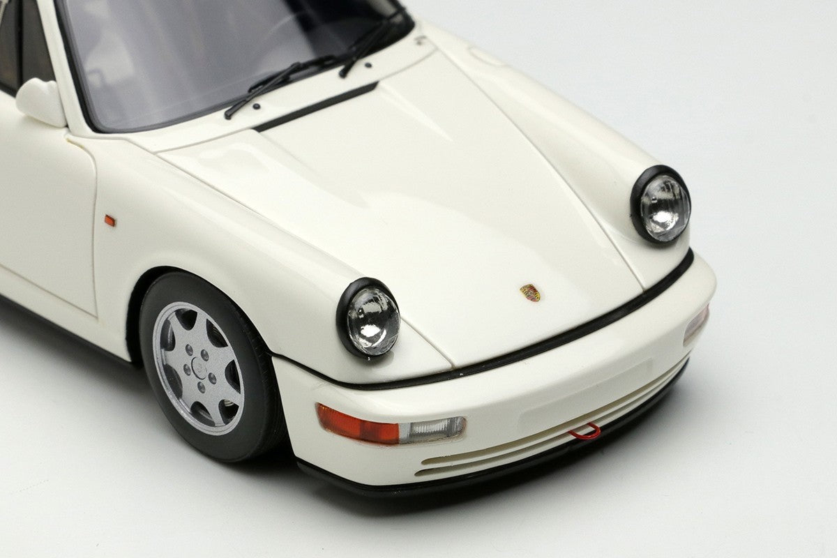 Make Up VISION VM164A 1/43 Porsche 911 Carrera 4 Lightweight Arctic White 1990