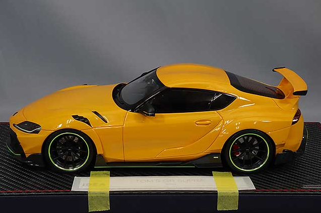Make Up IDEA IM053B 1/18 TOM'S GR Supra 2020 Lightning Yellow