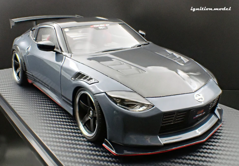 Ignition Model IG3388 1/18 TOP SECRET Nissan Fairlady Z RZ34 Stealth Gray Resin