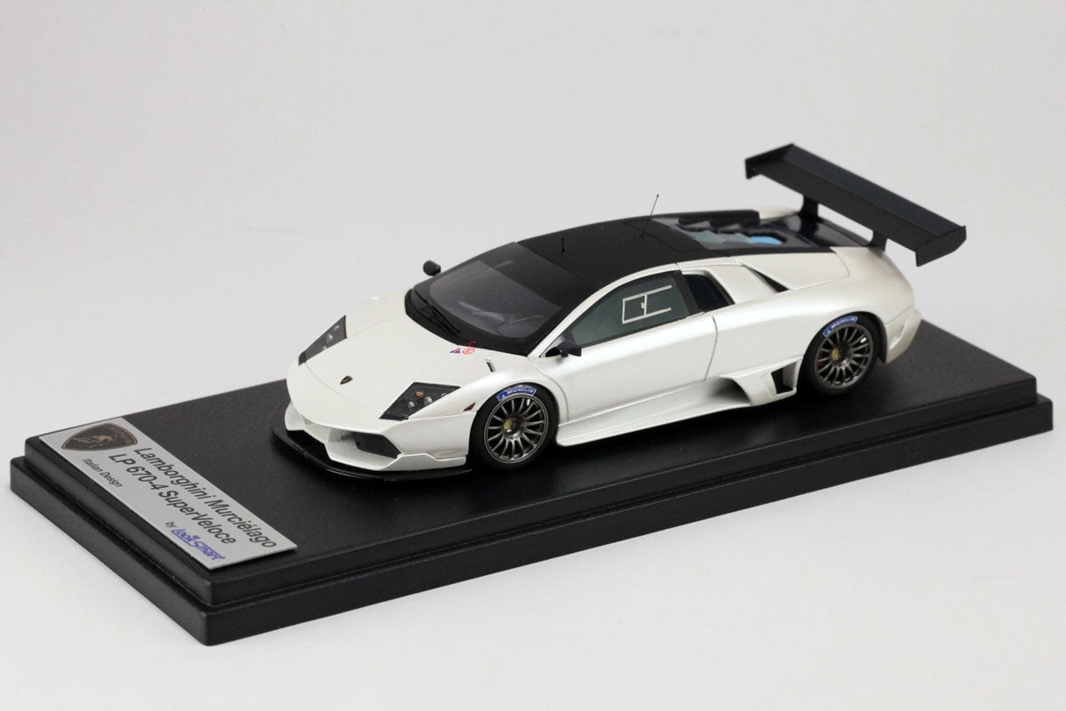 Looksmart LS379D 1/43 Lamborghini Murcielago LP670-4 SV 2009 Pearl White Ltd 25