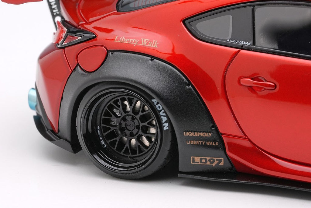EIDOLON LB022B 1/43 Toyota GR86 LB Nation Candy Red Resin Model