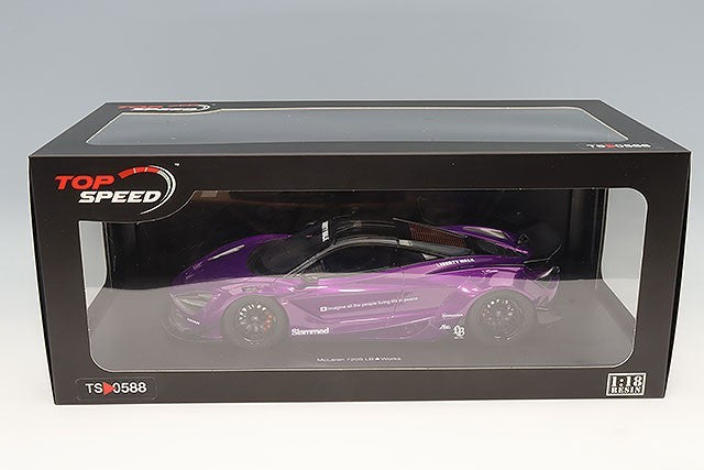 TOP SPEED TS0588 1/18 McLaren 720S LB-Works Purple