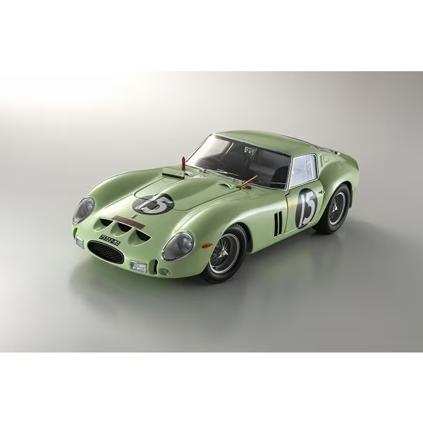 Kyosho KS08438C 1/18 Ferrari 250 GTO 1962 Goodwood #15 Light Green Die-Cast Mode