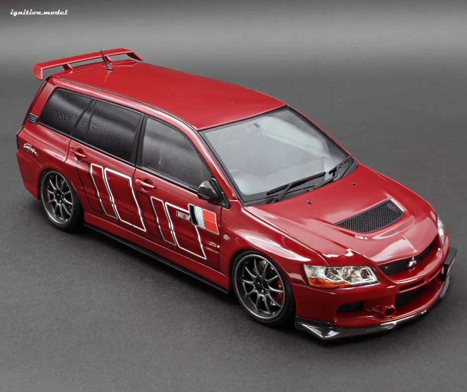 Ignition Model IG2771 1/18 Mitsubishi Lancer Evolution Wagon CT9W RALLIART Red