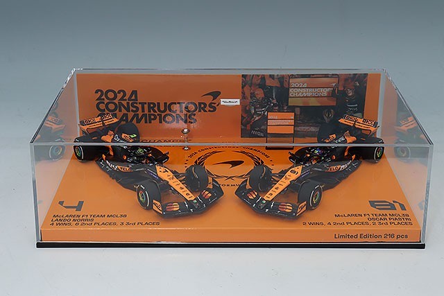 Minichamps MC532240481 1/43 McLaren MCL38 2024 2-Car Set