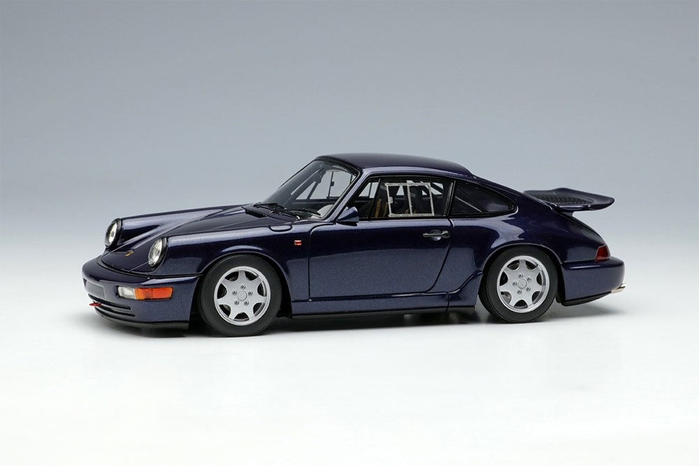 Make Up VISION VM164E 1/43 Porsche 911 Carrera 4 Lightweight Midnight Blue 1990