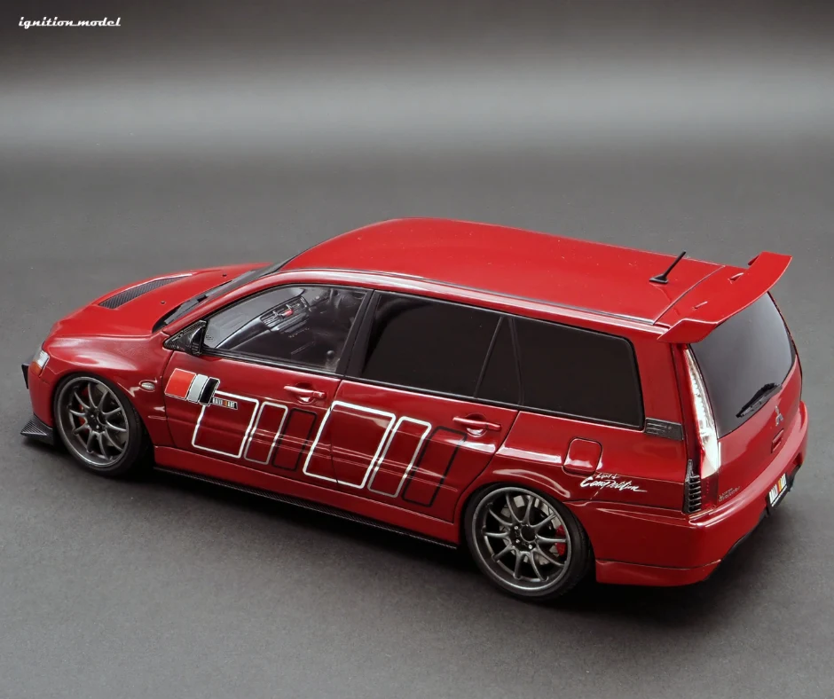 Ignition Model IG2771 1/18 Mitsubishi Lancer Evolution Wagon CT9W RALLIART Red