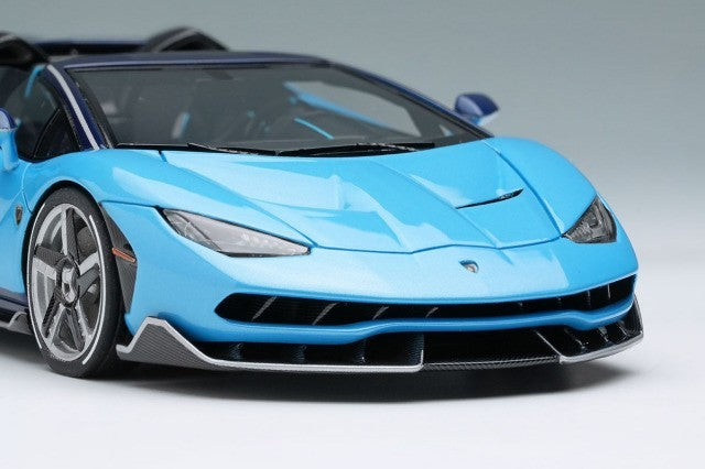 EIDOLON EM783E 1/43 Lamborghini Centenario Roadster LP770-4 Rear Wing Up Blu