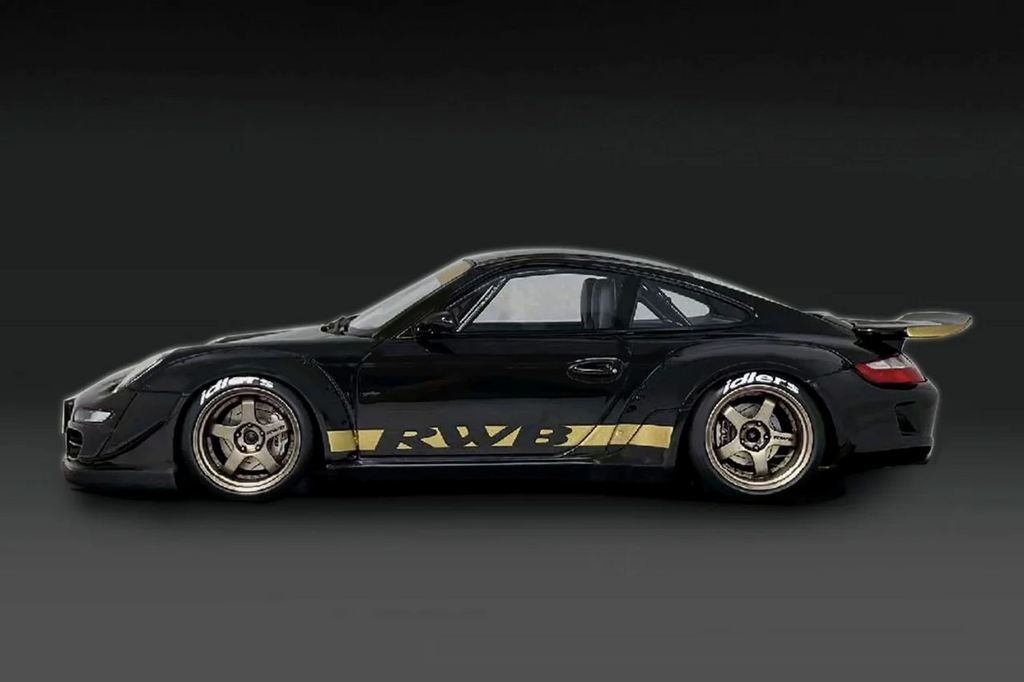 Ignition Model IG3247 1/18 RWB Porsche 911 997 Rauh-Welt SSR Black Resin