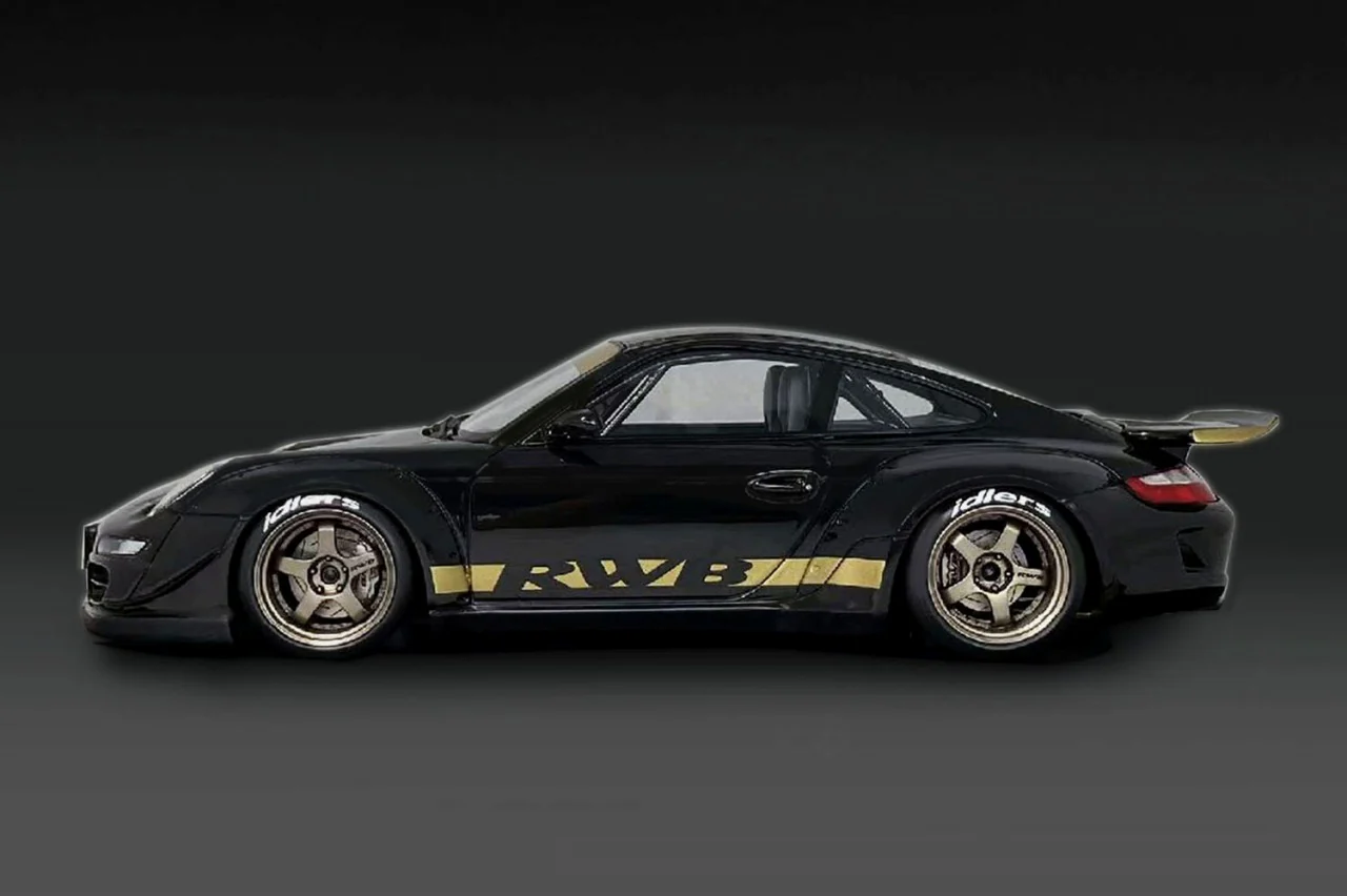 Ignition Model IG3247 1/18 RWB Porsche 911 997 Rauh-Welt SSR Black Resin