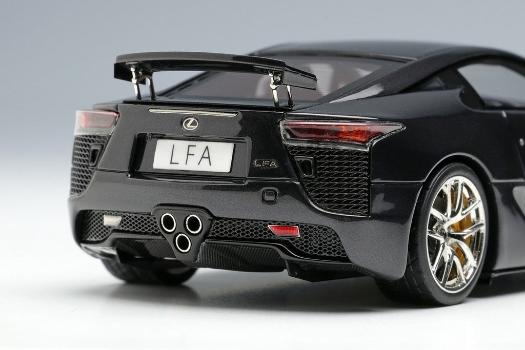 Make Up EIDOLON EM698E 1/43 Lexus LFA 2010 Rear Wing Up Pearl Gray