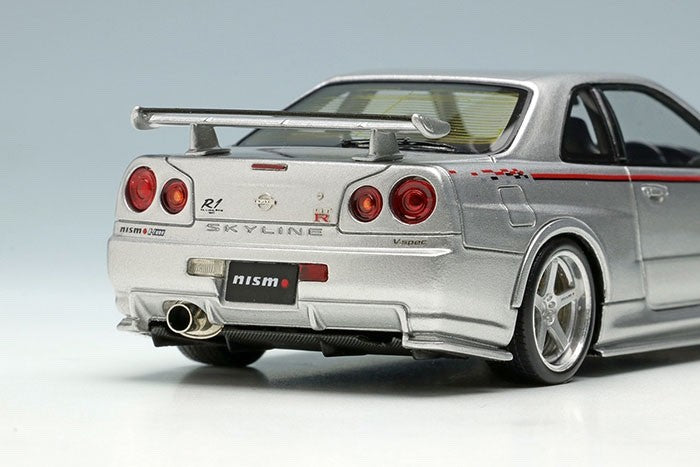 Make Up EIDOLON EM436A 1/43 Nissan Skyline GT-R BNR34 Nismo R-tune Silver