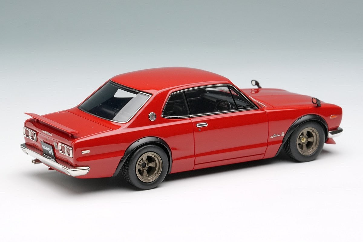 Make Up VISION VM244D 1/43 Skyline 2000 GT-R KPGC10 1971 Red with Spoiler