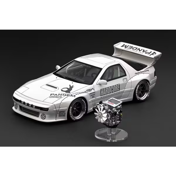 ignition model IG2918 1/18 Mazda Pandem RX-7 RX7 (FC3S) (White) with Engine