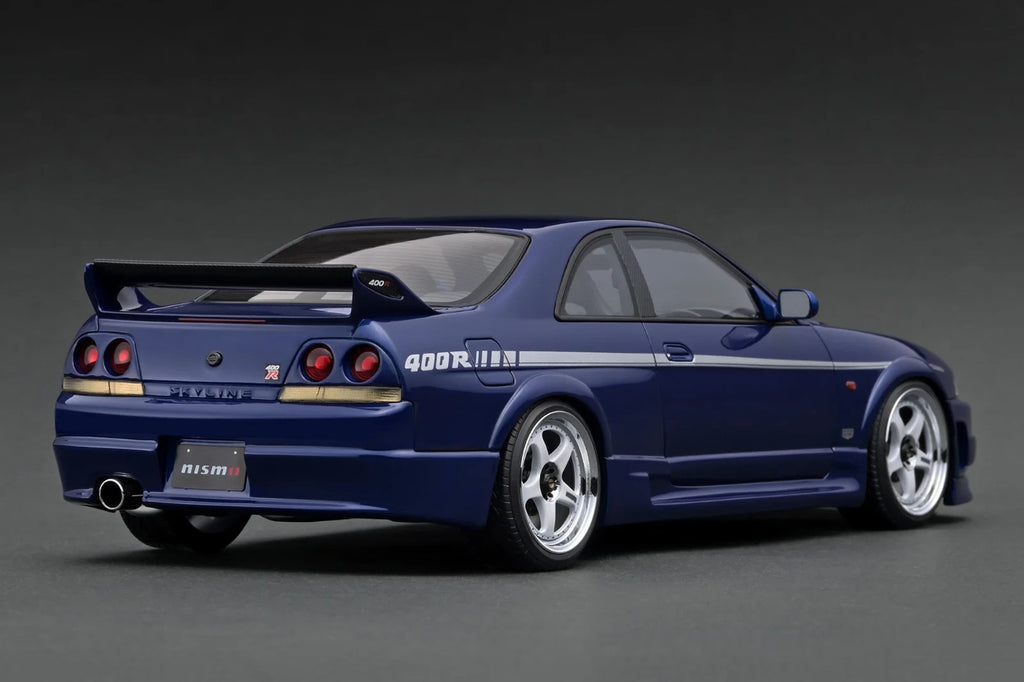 Ignition Model IG3655 1/18 Nissan NISMO 400R R33 Deep Marine Blue Resin