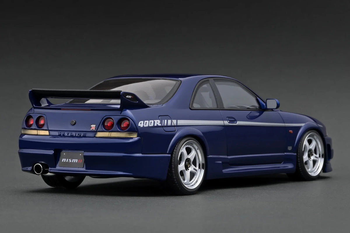 Ignition Model IG3655 1/18 Nissan NISMO 400R R33 Deep Marine Blue Resin