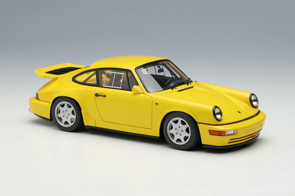 Make Up VISION VM164B 1/43 Porsche 911 Carrera 4 Lightweight Speed Yellow 1990