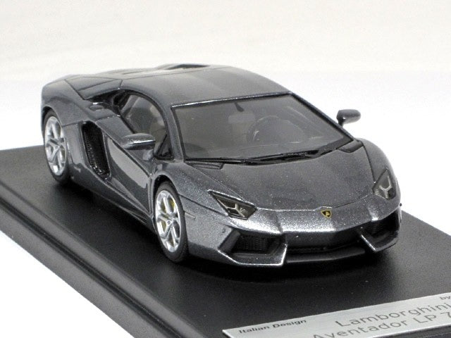 Looksmart LS384C 1/43 Lamborghini Aventador LP700-4 2011 Grigio Estoque Grey